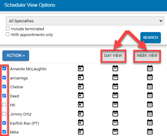 Update Scheduler View – Practice Pro Knowledge Base