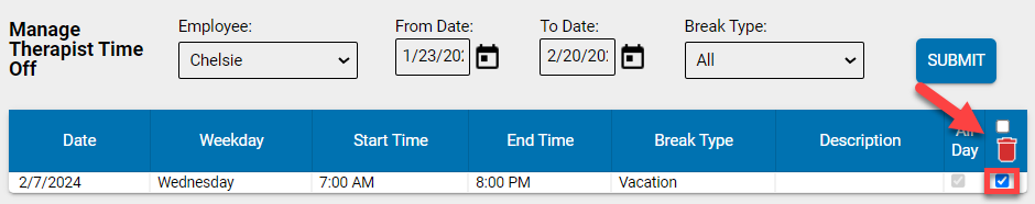 Delete Scheduler Blocks – Practice Pro Knowledge Base